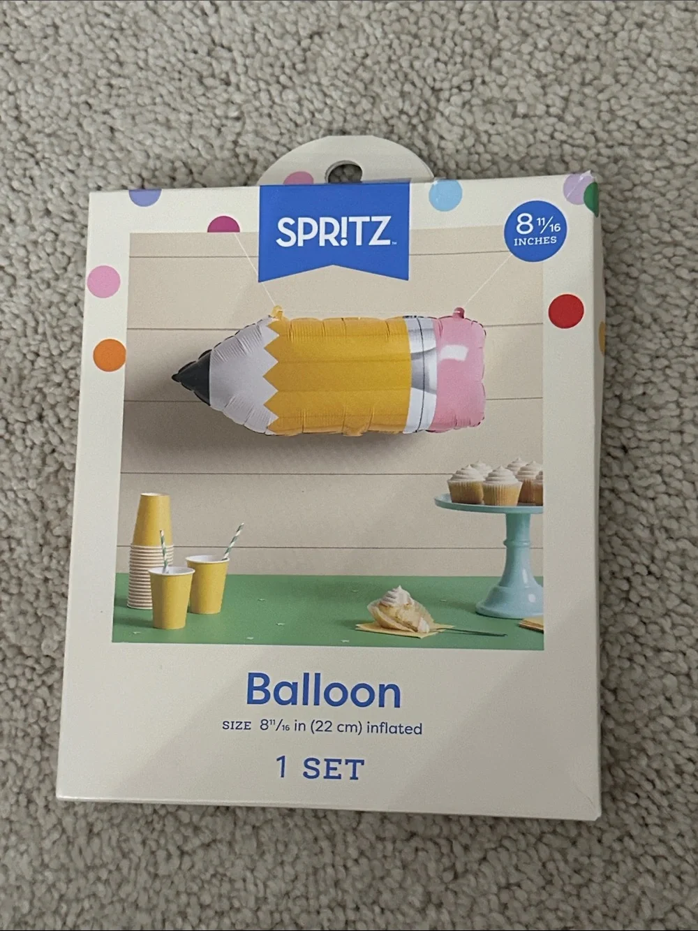 Spritz Party Banner and Assorted Balloons - Red, Yellow, Pink, Blue, Green